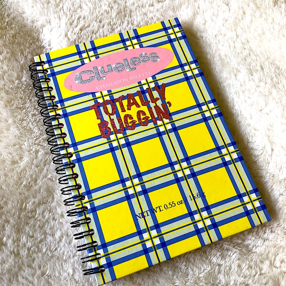Hot Topic LE Clueless Totally Buggin’ Eyeshadow Palette Notebook